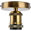Fockety Portalampada E26 E27, Portalampada Vintage da Soffitto, Portalampada Industriale da Soffitto, Base per Lampada a Sospensione, Portalampada a Vite con Accessori per la Casa