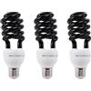 ISTOVO 3X E27 Lampadina Fluorescente Ultravioletta UV da 40 W Lampadina CFL 220V Forma: Wattaggio A Spirale Tensione: 40W 220 V