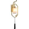 Jatwefiv Lampada da Parete Vintage Minimalista Appliques a Luce 3000K Creativa Cinese Semplice Luce Bianca Calda Interni Lampada a Muro per Casa Soggiorno Camera da Letto Studio Corridoio,d'oro,S