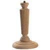 Santamaria Torneria Piede lampada a mezza canna scanalata - 250 (250 C - 200 x 130 mm Ø) - Cavi non inclusi.