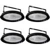 treoir 200W Faretto LED UFO, 20000LM UFO Lampada da Officina 6500K Bianco Freddo LED UFO Lampada, IP65 Impermeabile Lampada Industriale UFO Led per Magazzini Fabbrica Garage (4pcs)