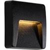 Qazqa gem - LED Appliques Moderno - 1 luce - L 12 cm - Nero - Moderno - Illuminazione esterna