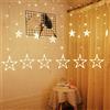 Aufun catena luminosa a LED per esterni e interni 138 LED 3m stelle decorative protezione IP44, 8 modalità con spina, telecomando con timer, Halloween Natale festa di nozze, bianco caldo