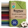 Buymax® Lenzuolo con Angoli Singolo 90x200 cm in 100% Cotone Jersey - Colore Mela Verde, per Materassi fino a 25 cm di Altezza
