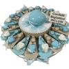 Sindy Bomboniere Torta bomboniere Battesimo maschio palloncini portachiavi + centrale salvadanaio confetti e biglietti inclusi (20 fette)