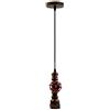 DC VOLTAGE Vintage Steampunk - Lampada a sospensione da soffitto, stile industriale, retrò, per ristorante, cucina, bagno, ventilatore a soffitto (rosso rustico)