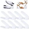 FIVMEN Set di 30 fessure per scarpe regolabili in polipropilene, antiscivolo, per scarpe, salvaspazio, per la casa, per la casa, con doppio strato (bianco)
