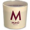 MUHA' | Candela Profumata in Vetro Beige, Fragranza Uva e Fico, Profumatore per Ambienti, Formato da 270 Gr