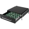 LANTUS Organizzatore da cucina per cassetto porta cialde per capsule di caffè, compatibile con capsule di negozi di cialde (30,5 x 31,5 x 10 cm nero)