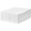 IKEA Borsa per biancheria, 44x55x19 cm (bianco), tessuto in poliestere riciclato (302.903.62)