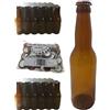 Generico 40pz Bottiglie Long Ale 500ml vuote per Birra Artigianale Complete di Tappi Corona 26 Oro