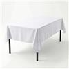 INTRECCI Tovaglia Cotone, Tovaglia Bianca Rettangolare 10/12 Posti, 140x240 cm, Grande ed Elegante, Non Scolora, Resistente, Tinta Unita. Colore: Bianco