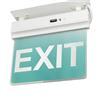 Planetitaly Insegna exit tabella uscita emergenza luminosa led batteria adesiva 1.8W 6400k