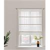 Yaland - Tenda a pacchetto con cordoncino, stile rustico, semitrasparente, 40 x 150 cm, colore: sabbia