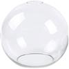 HOMEXO Sostituzione del Paralume della Lampada - Paralume sferico in Vetro Trasparente con Apertura a 2 estremità - D13cm D15cm D20cm D25cm D18cm - 1pz (D13cm)
