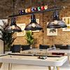JMrider Lampada A Sospensione Retrò Biliardo Industriali E27 Regolabile in Altezza Lampada Da Biliardo Ciondolo in Metallo in Ferro Battuto Design Lampadario Tavolo Da Pranzo Illuminazione Plafoniera