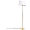 Qazqa parte fl - Lampada da terra Moderno - 1 luce - Ø 450 mm - Oro/Ottone - Design - Soggiorno I Camera da letto I Sala da Pranzo I Cucina
