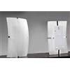 Gicos PLAFONIERA APPLIQUE RETTANGOLARE VETRO DECORAZIONI IN RILIEVO 30 CM ILLUMINAZIONE INTERNI ART.665066