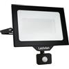 Ledvion - Proiettore LED con Sensore di Movimento, 100 Watt, Osram, 4000K, 12000 Lumen, IP44, Inclusa connessione rapida & 2 anni di garanzia