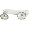 VANNI LAMPADARI - Applique da Parete Interno Edera - Lampada da Parete Orientabile 2 Luci- in Ceramica Decorata a Mano - Applique Camera da Letto - Bagno - Cucina - Soggiorno, Verde