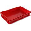 COSE DA CASA Cassetta Porta Impasti Sovrapponibile 60x40 HDPE Idonea al Contatto Alimentare Vari Colori per Anticontaminazione glutine lattosioallergie (ROSSA 60X40X10)