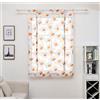 SMITHOOM 1 Pannello Tende a Pacchetto Semi-Trasparenti Tulle con Stampa di Fiori di Sole per Cucina Bagno Balcone Cameretta Soggiorno Piccola finestra Arancia 100x140cm