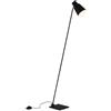 BRILONER - Lampada da terra come decorazione del soggiorno e lampada da lettura, Lampada orientabile, Lampada da soggiorno, Interruttore a pedale, Illuminazione indiretta, Nero