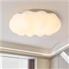 ENXING Moderna Plafoniera A LED A Forma Di Nuvola Plafoniera Bianca A Forma Di Zucca Infinitamente Dimmerabile Con Telecomando Adatto Per Camera Da Letto Corridoio Camera Dei Bambini(A-SMALL)