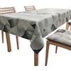 PETTI Artigiani Italiani - Tovaglia da Tavola, Tovaglia Cucina in Microfibra Antimacchia Disegno Cerchio Silver X6 Posti (140x180 cm) 100% Made in Italy