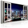 Visario bestpricepictures 120 x 80 cm Quadro su Tela, Vista della Finestra 5003-SCT - Stampa/Disegno/Immagine Pronto da Appendere