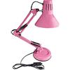 VR VETRINEINRETE Vetrineinrete® Lampada da scrivania con braccio snodabile luce da tavolo in metallo orientabile con morsetto incluso attacco per lampadine E27 per casa ufficio cameretta E35 (Rosa)