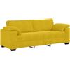 vidaXL Divano a 3 Posti Giallo 178 cm in Velluto, Divano a 3 Posti, Divano in Velluto