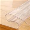 Gruytoie Copritavolo PVC Trasparente 90x200cm, Tovaglia Impermeabile Trasparente Rettangolare, Tovaglia Trasparente Lavabile, Resistente Calore, 1 mm, per tavoli da Pranzo