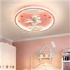 Lfoute Plafoniera Moderna A LED Lampadario Unicorno Rosa Lampada Da Soffitto Creativa Per Bambini 56W Dimmerabile Acrilico Cameretta Dei Bambini Scuola Materna Camera Da Letto Ragazze Soggiorno Illuminazione