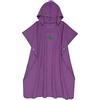 Retrok Poncho da surf in microfibra, oversize, 110 x 90 cm, ad asciugatura rapida, ultraleggero, poncho da bagno da uomo, con cappuccio, aiuto per traslochi, per adulti ragazzi lavabile in lavatrice (viola)