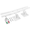 OWIJI Stendibiancheria Parete Esterno Interno Stendino Muro Richiudibile Pieghevole Bianco Resistente Salvaspazio Kit Montaggio Incluso Balcone Giardino