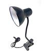 vetrinein rete Vetrineinrete® Lampada snodabile da scrivania con pinza braccio flessibile luce da tavolo orientabile con attacco per lampadine E27 (Nero) P74