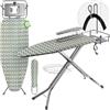 KADAX Asse da Stiro a Vapore Pieghevole con Altezza Regolabile, Supporto per Ferro con Caldaia, Presa Elettrica e Stiramaniche (Verde, 130 x 48 cm)