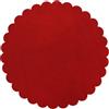 PuntoCasaStore 100 PZ Velo VELI di Fata Tulle Organza VELETTI BOMBONIERE DIAM.24 CM Tondo Smerlato Fai da Te Confetti Rosso