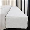 AQIGR Riempitivo per Materassi 90/120/140/160/180cm, Letto Gap Filler Cuscino, Connettore per Letto Doppio/Materasso, per Riempire Lo Spazio tra la Testiera e Il Materasso(White,120x10x20cm)