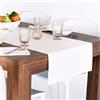 Mobili Fiver, Runner da Tavola Gioele in cotone 45x260, Bianco, runner da tavola moderno Cotone 100%, Made in Italy