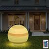 Eurohandisplay Lampada a LED da Giardino per Esterni, Sfera Luminosa 40 cm, RGB Dimmerabile con Telecomando, Cavo di Alimentazione 3 m, Attacco E27, IP55, Sensore Crepuscolare (Nettuno 40)