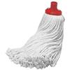 Fercasashop Mop in Cotone Mocio Bianco, Testina Ricambio per Pavimento, 200-Grammi e 300-Grammi (6, 300)