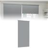 Froadp Tenda avvolgibile oscurante senza fori e con fori, Klemmfix, tenda a rullo per finestra laterale, colore grigio, 110 x 160 cm, per finestre interne