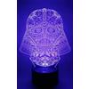 KJsdaADSA Darth Vader 3D Night Light LED Illusion Lampada da comodino Lampada da tavolo, 7 luci colorate con acrilico piatto e base in ABS USB Home Decor e regalo