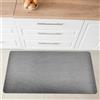 Comart - Tappeto Cucina Manhattan - Impermeabile - Antiscivolo - Antimacchia - PVC Intrecciato - Passatoia Effetto Metallico Cangiante - per Corridoio, Cucina e Bagno - Iron Grey - 50x75 cm