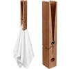 Generico Mollette Asciugamani Bagno | Mollette Giganti Legno Da Muro | Porta Asciugamani Bagno Clip | Salvaspazio E Robuste Mollette Da Bucato In Legno Per Casa, Bagno, Soggiorno, Lavanderia