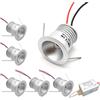 LGJEGD Kit di Illuminazione for soffitto Esterno con faretto da 25 mm, Lampadina da 12 V e 1 W IP65, Confezione 6 (Warm White,30 Degrees)