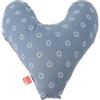 POWER INN Cuscino per petto Hope, circa 32 x 34 cm, per alleviare il dolore dopo mastectomia, morbido cuscino per avambraccio o ascelle, 100% cotone (bianco/blu)