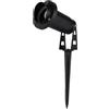 VR VETRINEINRETE Vetrineinrete® Faretto da esterno lampada da giardino doppia istallazione con picchetto interrabile e staffa a parete portalampada GU10 IP65 (Nero)